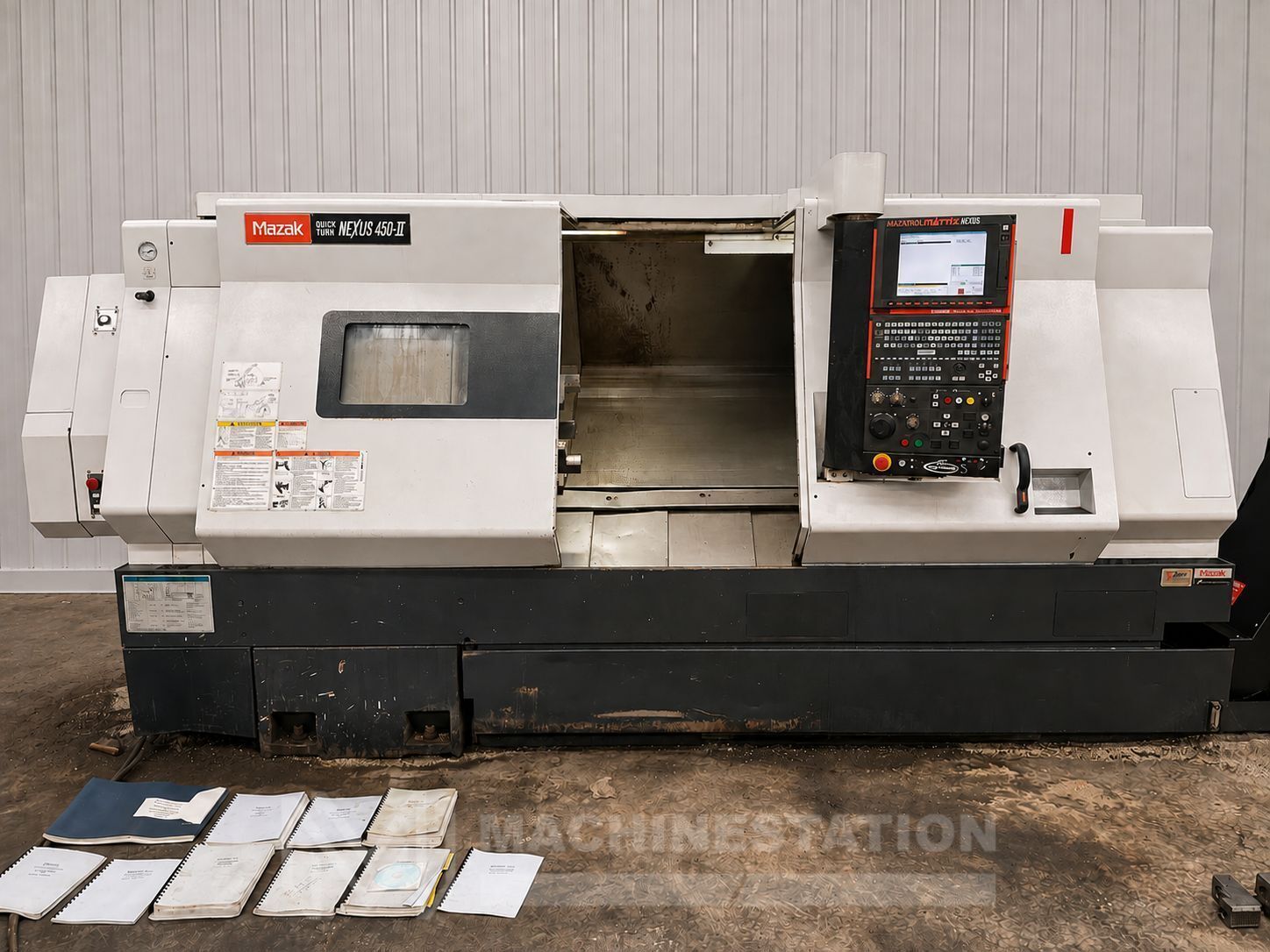 Mazak #Quick-Turn-Nexus-450II, CNC turning lathe, 33.2" swing, 18" chuck, 3-jaw, 4" bar, 22.83" dia., 39.37" - Image 2