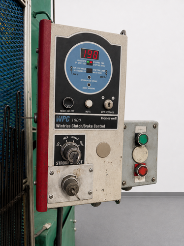 100 Ton, Aida #PP-XGC-100, single point gap frame press, 6.69" stroke, 13.78" Shut Height, 12" throat, 50 - Image 5