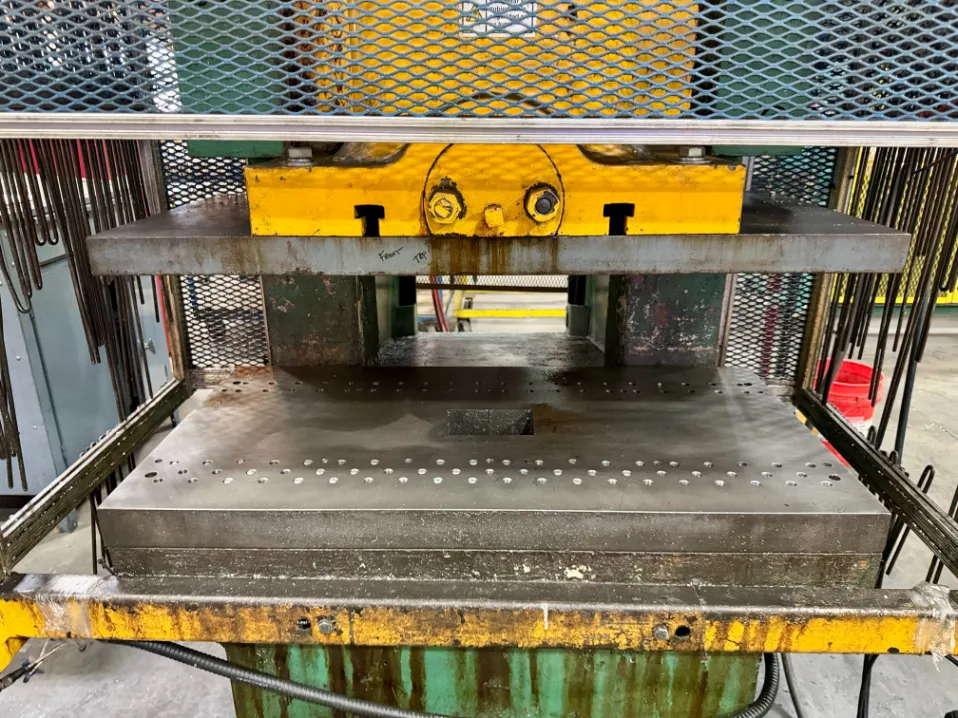 100 Ton, Aida #PP-XGC-100, single point gap frame press, 6.69" stroke, 13.78" Shut Height, 12" throat, 50 - Image 6