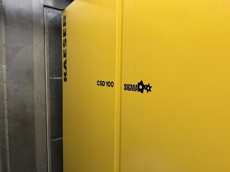 494 cfm, 125 psig, Kaeser #CSD-100, Rotary Screw Air Compressor, air cooled, 100 HP, 3585 RPM, 460Y/266 Volt - Image 2