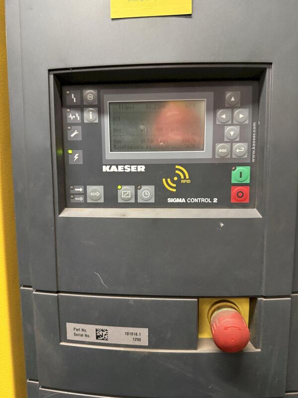 494 cfm, 125 psig, Kaeser #CSD-100, Rotary Screw Air Compressor, air cooled, 100 HP, 3585 RPM, 460Y/266 Volt - Image 4