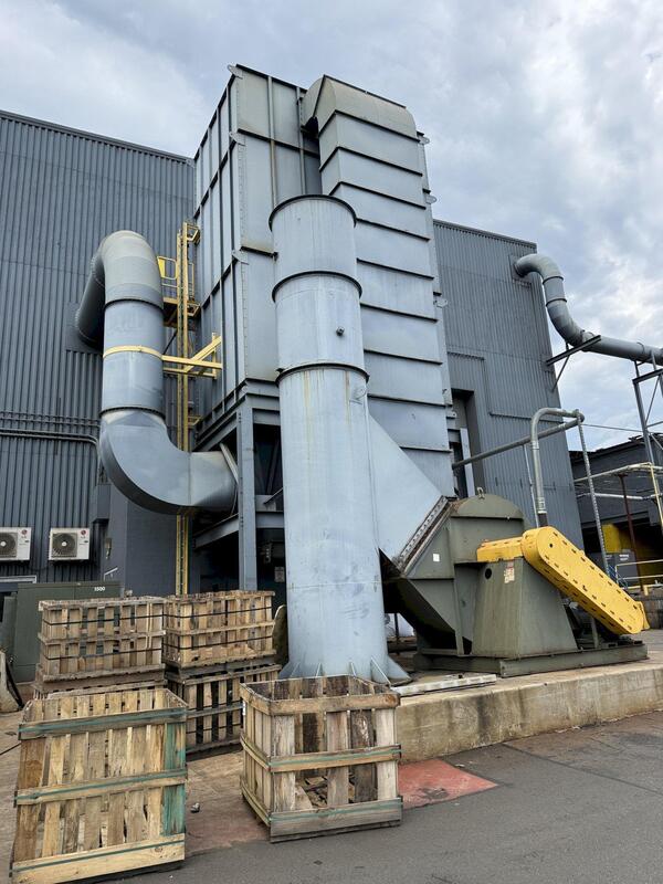 66,000 cfm IVI #PA16x24x144, Top Access Pulse Bag Dust Collector, 150 HP Worldwide motor, New York Blower - Image 5