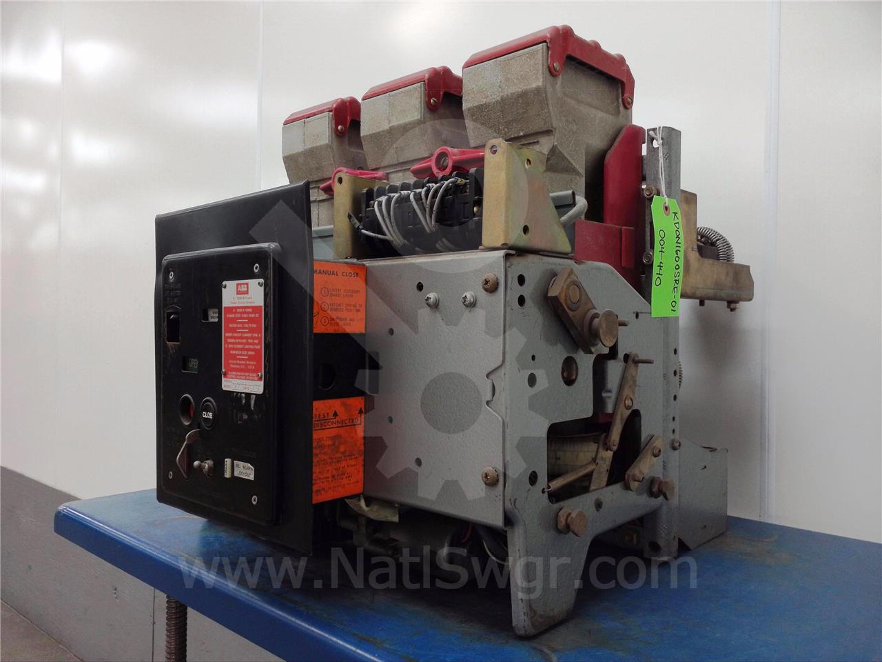1600 Amps ABB Kdon-1600s Red Eo/do 48 Volts DC Control, 120 Volts AC Shunt Trip, 1600 Amps Ct, 1000 Amps - Image 6