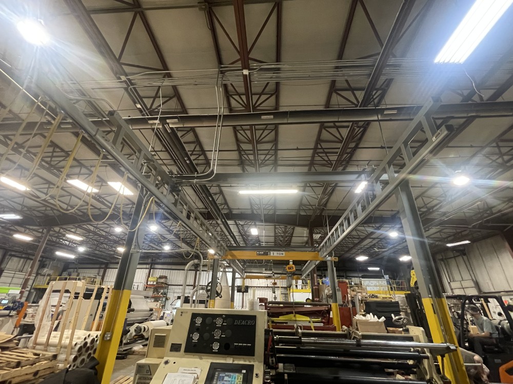 2 Ton, Nico, Freestanding Workstation Bridge Crane, 46' runway, excellent condition - Image 2