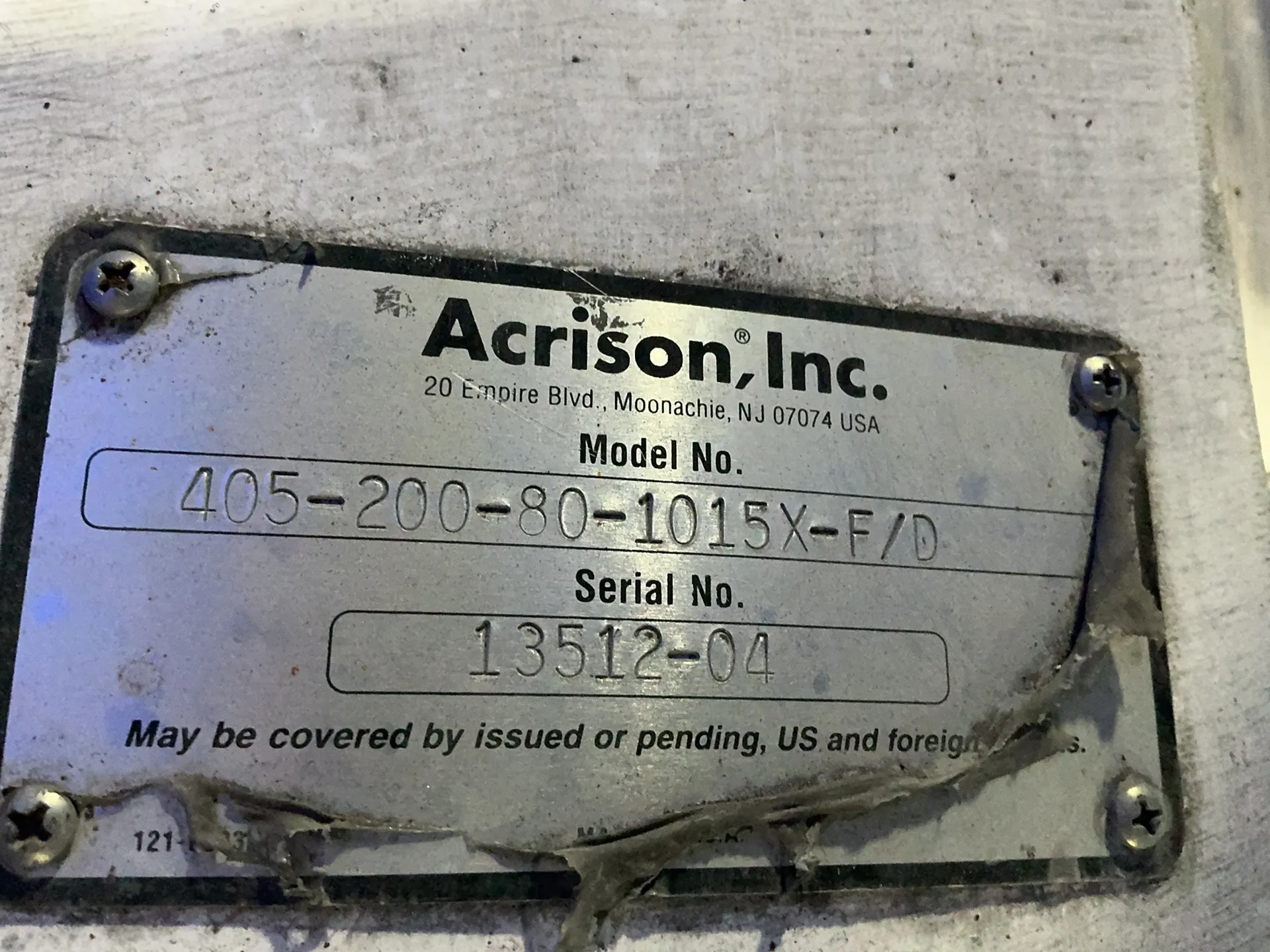Acrison #405-200-80-1015X-F/D, Weigh Feeder, 1/2 HP, 1725 RPM, 208-230/460 V. - Image 4
