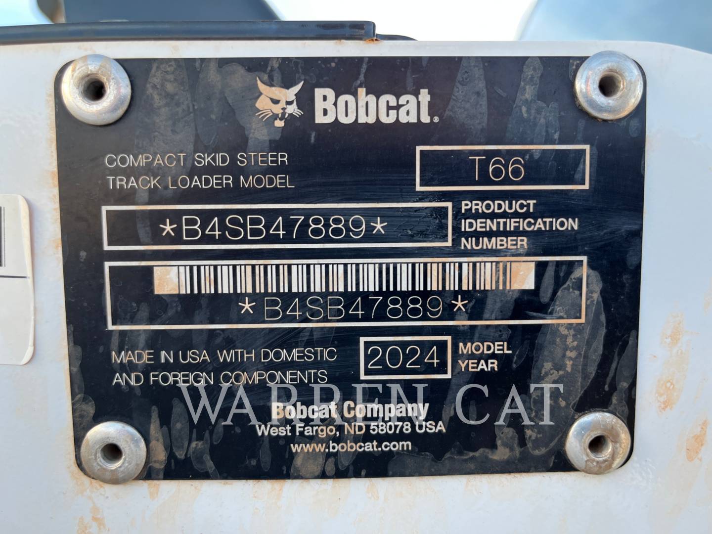 Bobcat T66, 359 hours, S/N: B4SB47889, 2024 - Image 6
