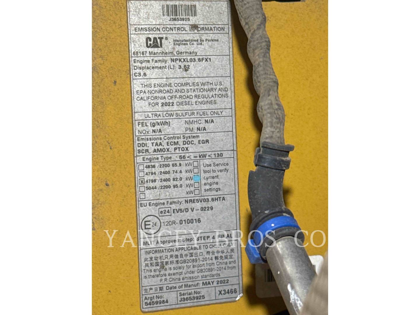 Caterpillar D312, 2104 hours, S/N: XKW04156, 2022 - Image 8