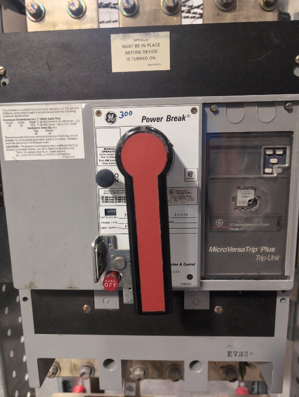 1600 Amps, General Electric #Spectra-Series, Power Break Switchboard, 480/277 Volts, 3-phase, Nema 1 - Image 4