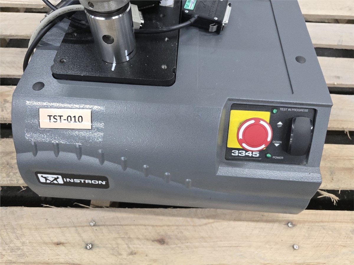 1125 lbf (5 kN) Instron #3345, tension & compression testing machine, 44.2" vertical test space, long travel - Image 8