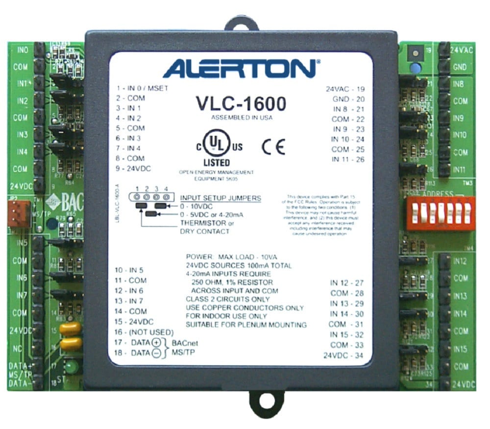 Alerton VLC-1600 VisualLogic Unitary Field Controller, Input Monitoring Device, NEW - Image 1