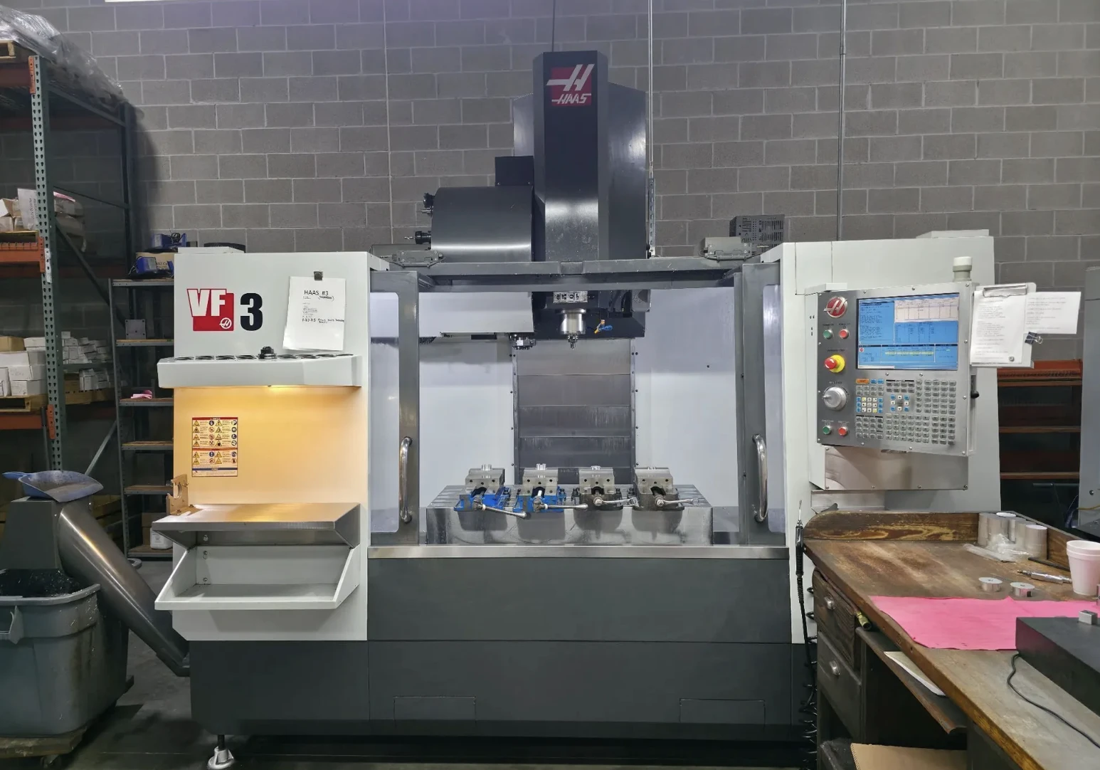 Haas #VF-3, CNC Vertical Machining Center, 40" X, 20" Y, 25" Z, 18" x 48" table, 30 HP, 8100 RPM, CAT 40, 24 - Image 1