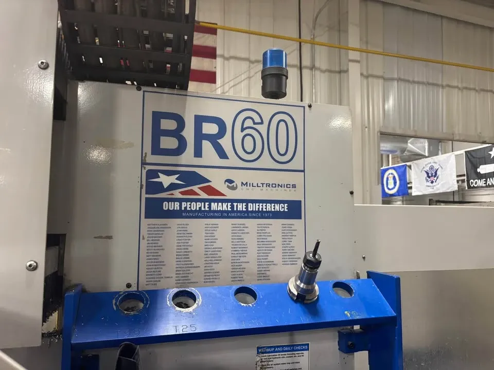 Milltronics #BR60, CNC Vertical Machining Center, 122" X, 60" Y, 23" Z, 96" x 60" table, 24 HP, 10 automatic - Image 2