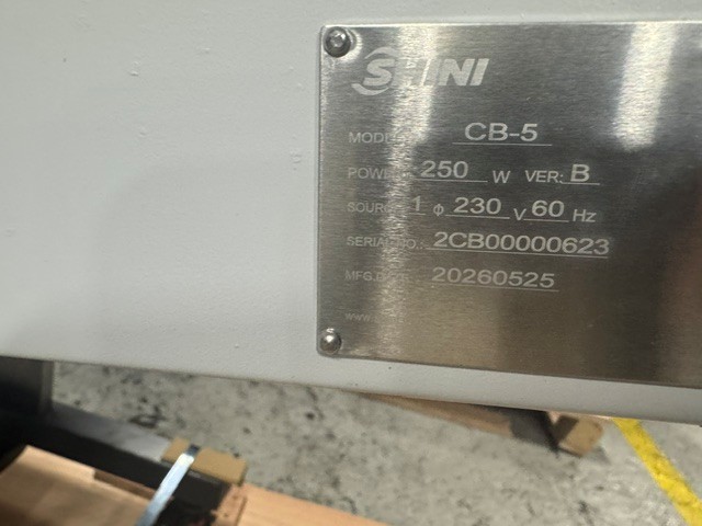 12.6" wide, Shini #CB-5, adjustable nose over conveyor, 230 V., 1 Ph., new, 2026 - Image 6