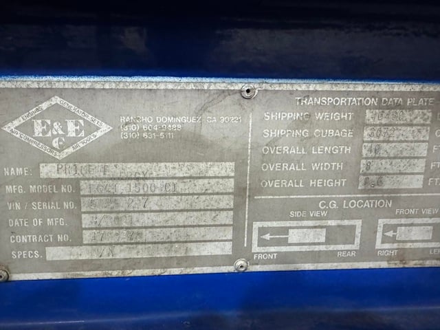 1500KW Cummins #EGC1500, Mobile Power Module, 1250KW Prime/1500KW Standby, 2220HP, #KTA50-G9 Engine - Image 7