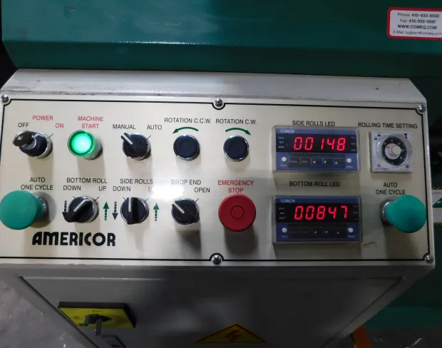 4' x 12 gauge Lemas #AUTO-ROLL-106/4, 4 Roll Sheet Roll, Americor Prog. Control, 2007 - Image 7