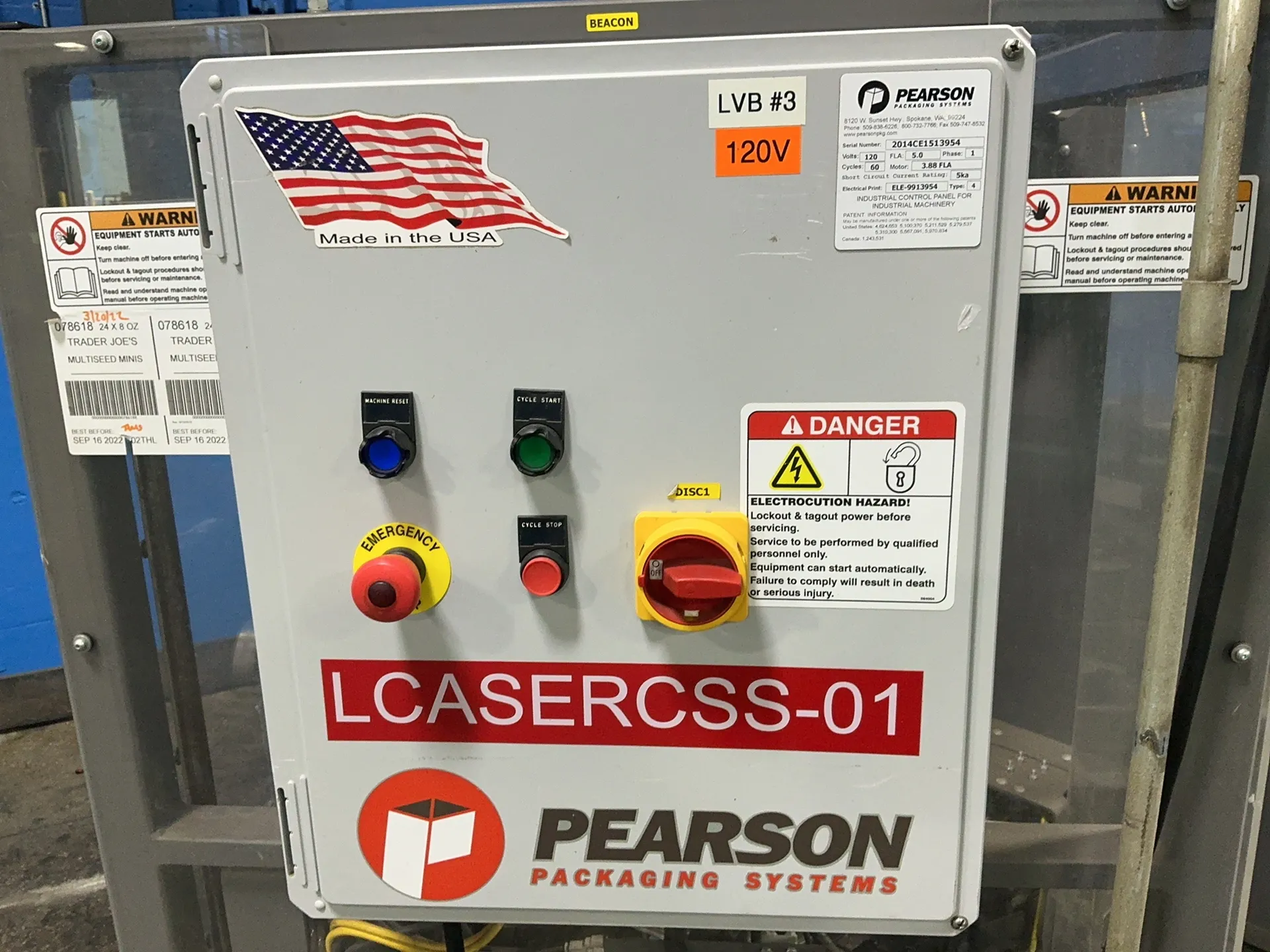 Pearson #CE15, box forming system, 120 V. - Image 5