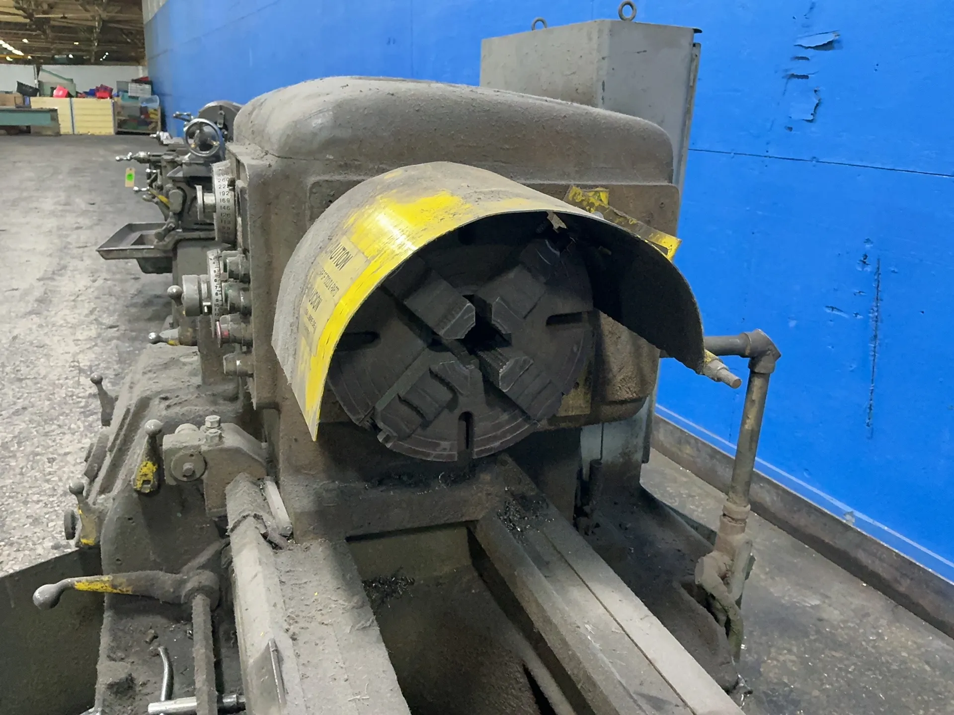 24" x 126" Monarch #131, lathe, 12" 4-jaw chuck, 2" bore, steady rest, tool post, 20 HP, 1750 RPM - Image 6