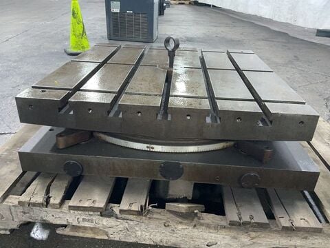 30" x 30" Devlieg, T-slotted rotary table, 360° rotation - Image 3
