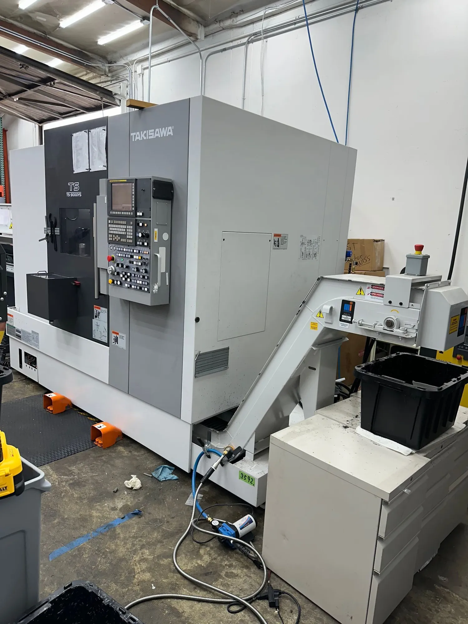 Takasawa #TS-3000-YS, multi-axis CNC lathe, 11-1/2" diameter, 3-1/16" bore, 10-1/4" X, 24-13/16" Z, 15 KW - Image 4