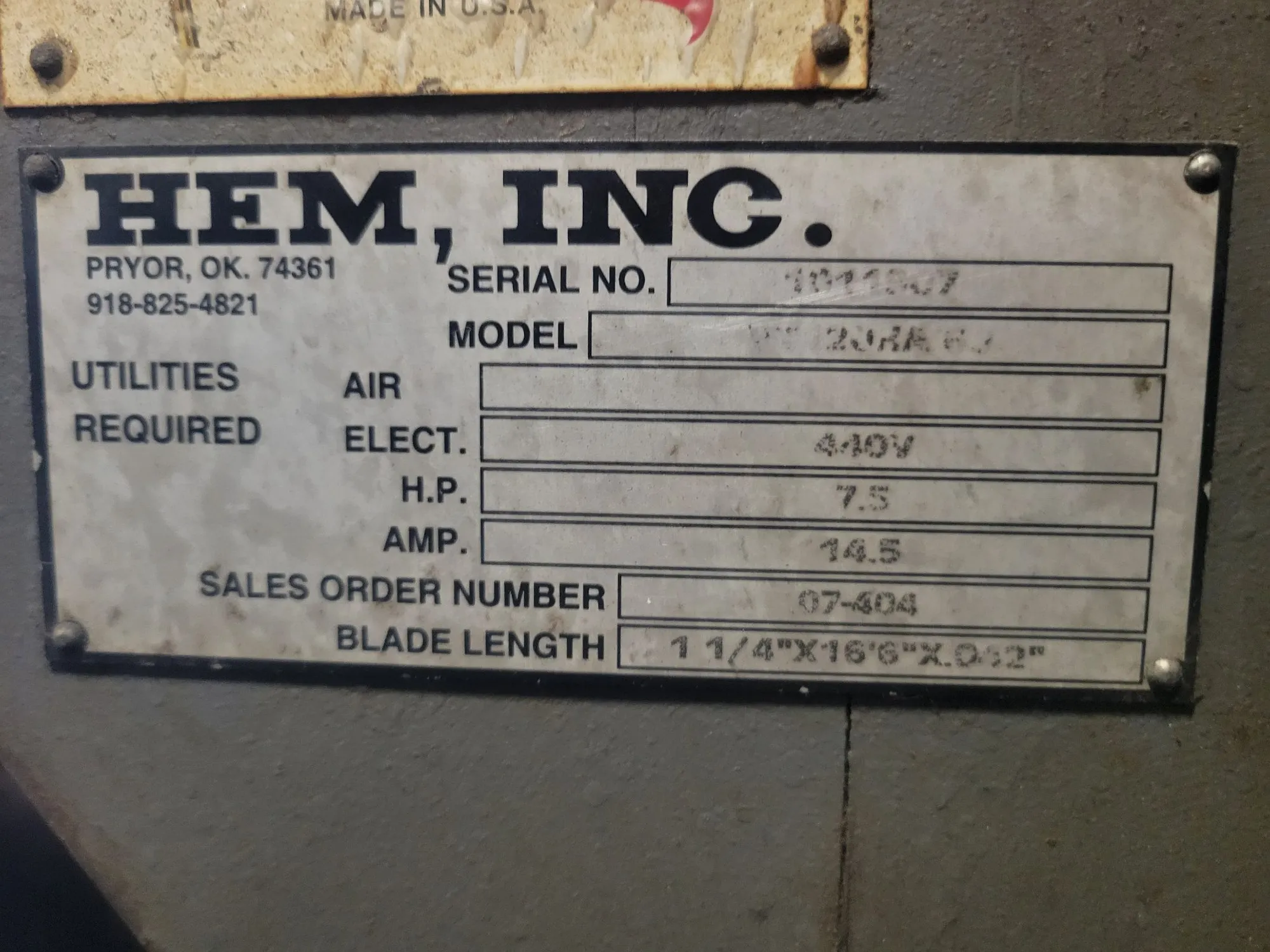 18" x 24" HEM #VT120HA-60, fully automatic vertical band saw, 1.25" blade, 7.5 HP, HEM Smart CNC control - Image 6