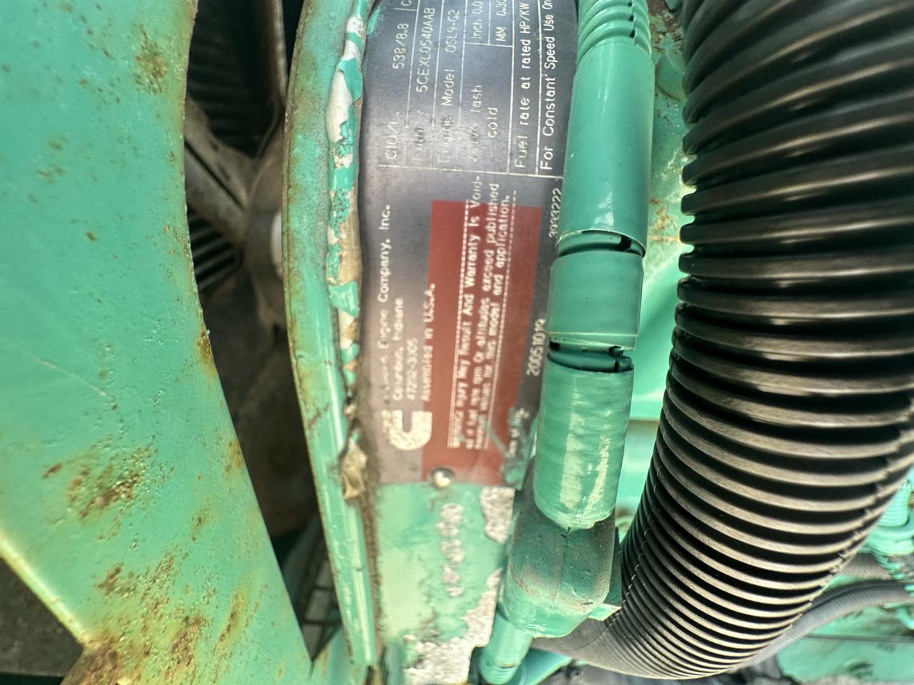 350 HP Cummins #QSL9-G2, engine power unit with radiator & air cleaner, 350 hours, 2005 - Image 7