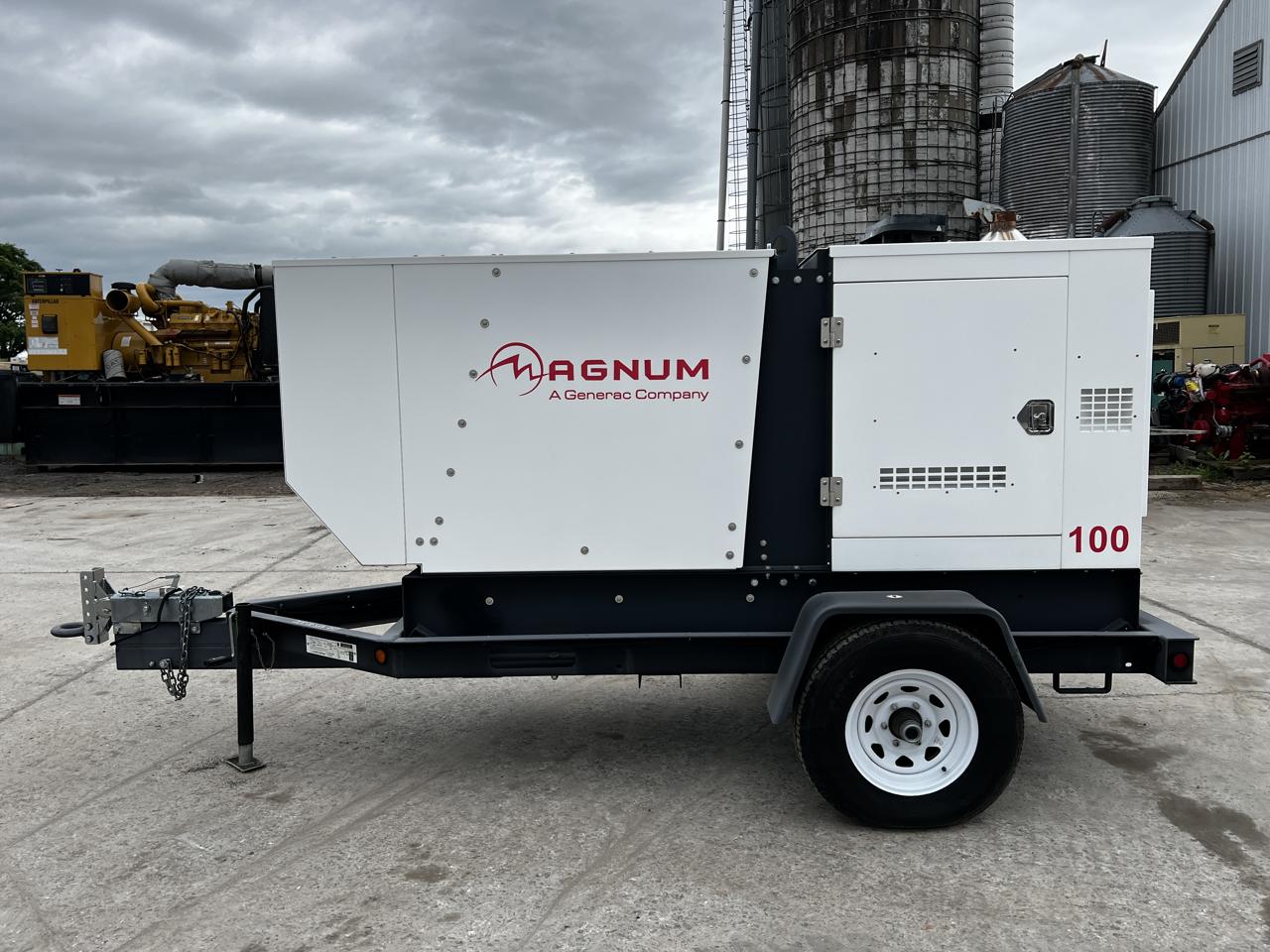 100 KW Magnum #MGG100M, natural gas generator set, 9.0L Generac engine, 480 Volts, 1/3 phase, trailer - Image 1