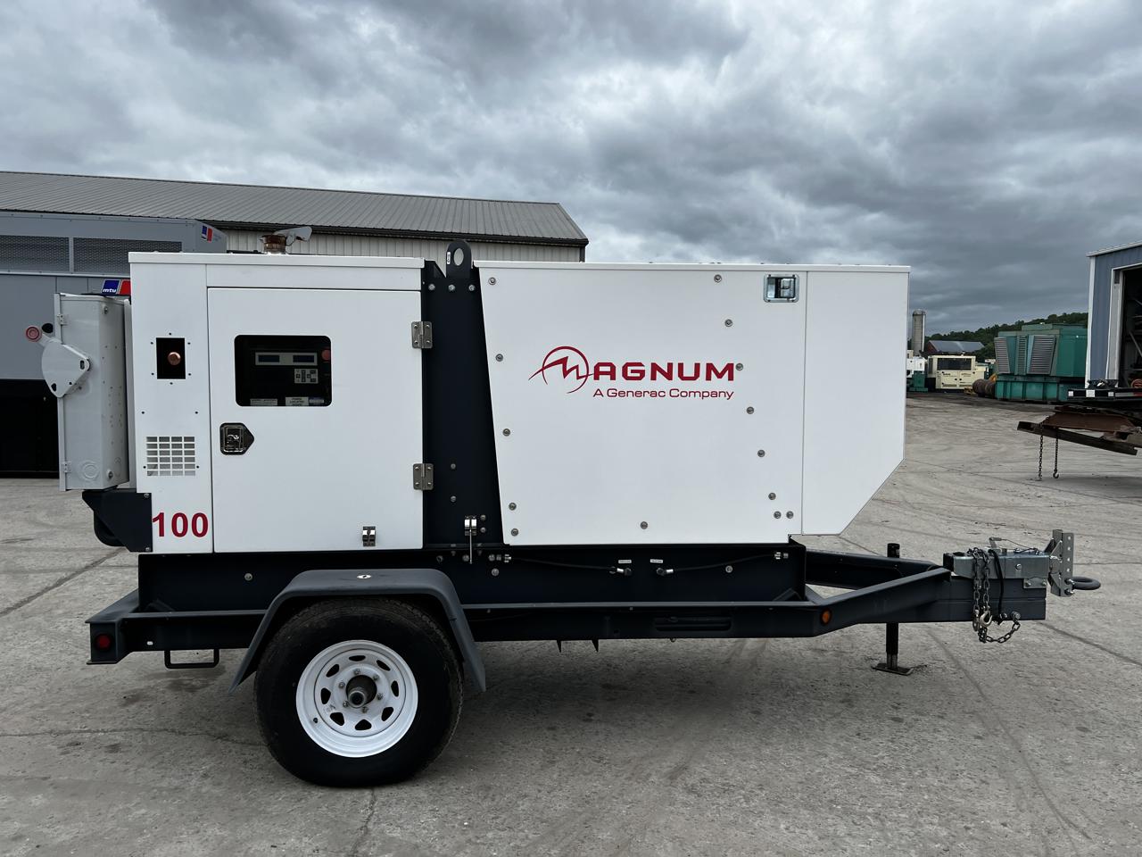 100 KW Magnum #MGG100M, natural gas generator set, 9.0L Generac engine, 480 Volts, 1/3 phase, trailer - Image 4