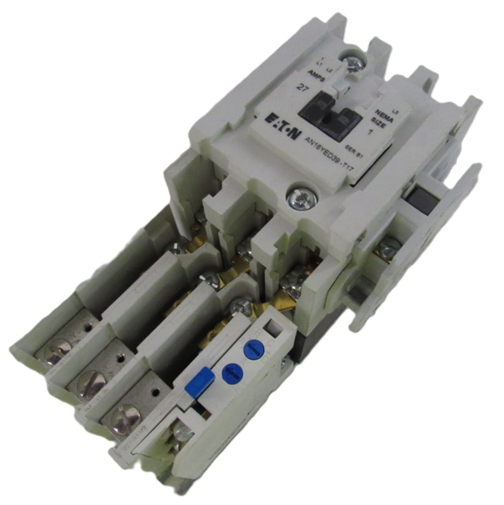 Eaton AN16YED39-T17 AN16DNY15AB 65mm Enhanced Coil Starter, Size 1, Bimetallic, NEW - Image 1