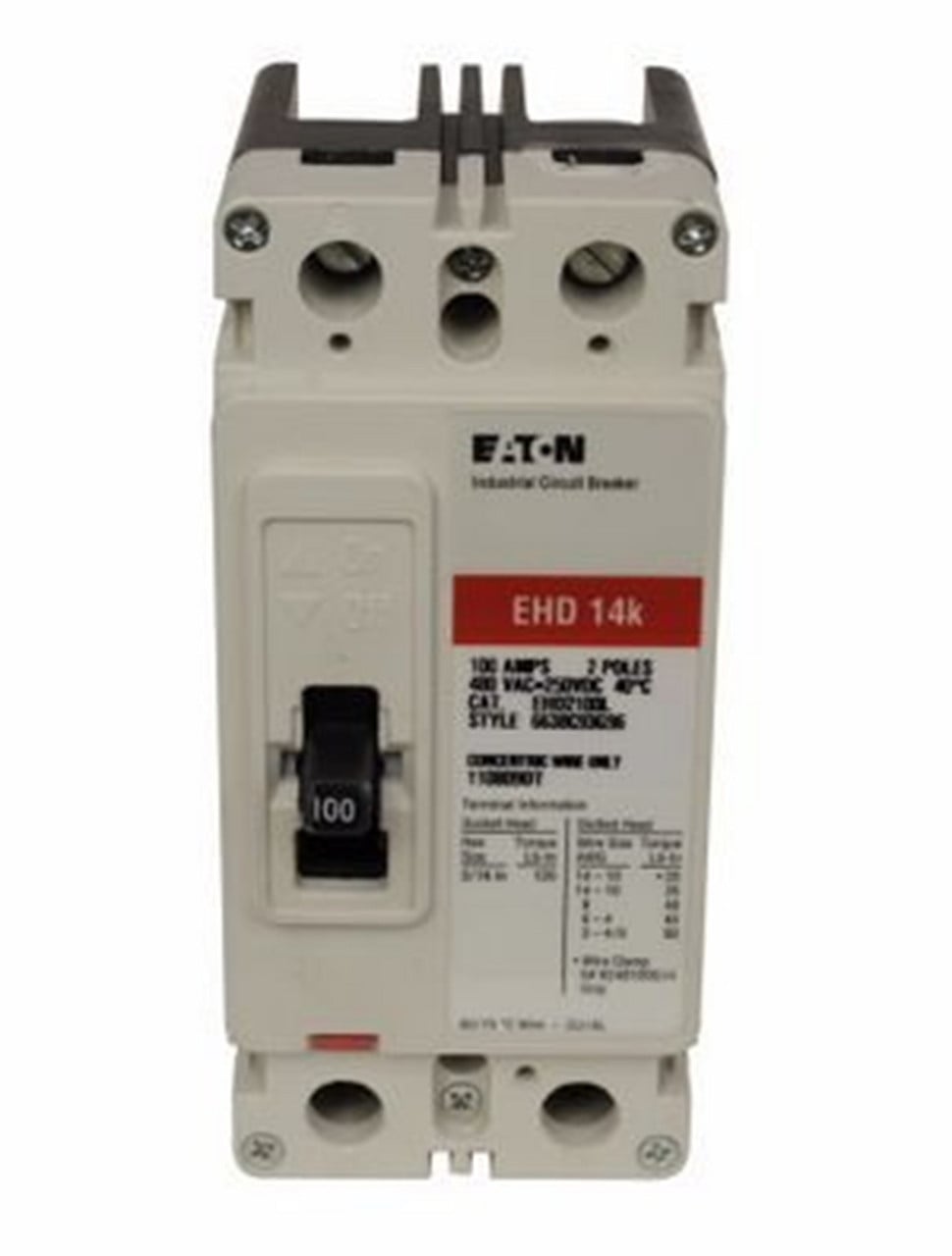 Eaton EHD2050 Circuit Breaker, 50A, 2-Pole, F-Frame, NEW - Image 1