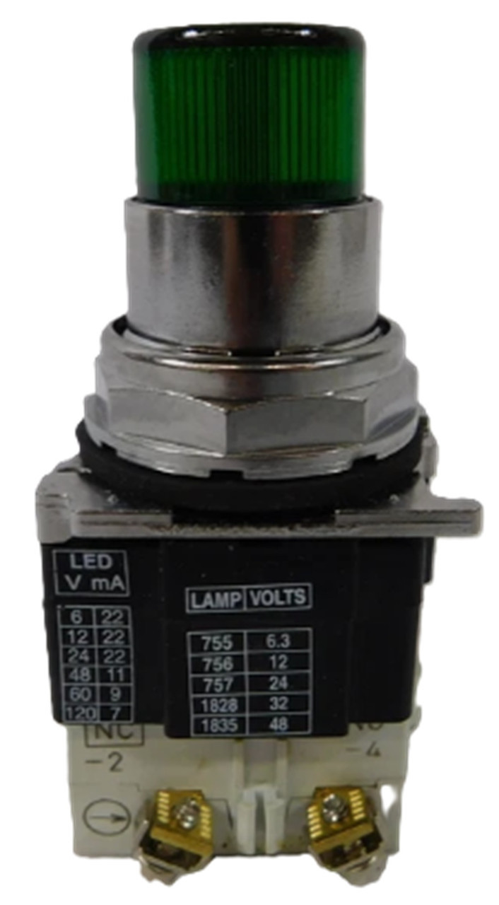 Cutler-Hammer Eaton 10250T297LGP2D Green Prestest Pilot Light, 120, NEW - Image 1