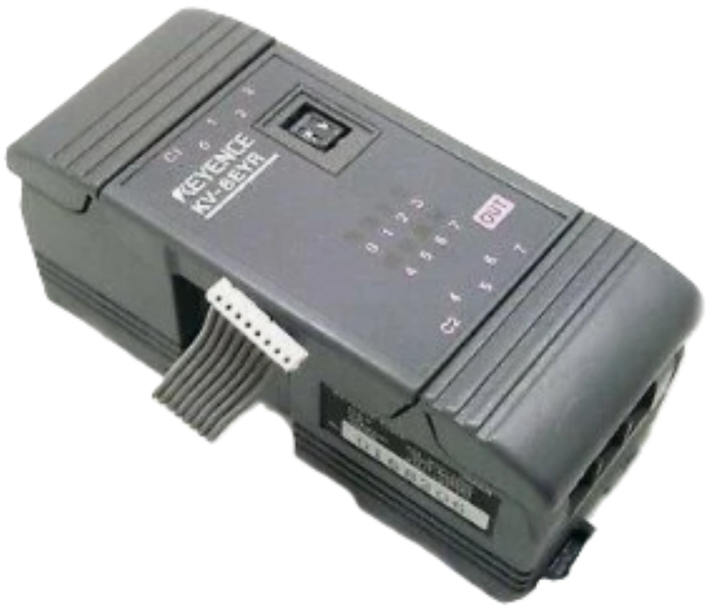 Keyence KV-8EYR Output Module, 8 Output, Din Rail Mount, Screw Terminals, Refurbished - Image 1