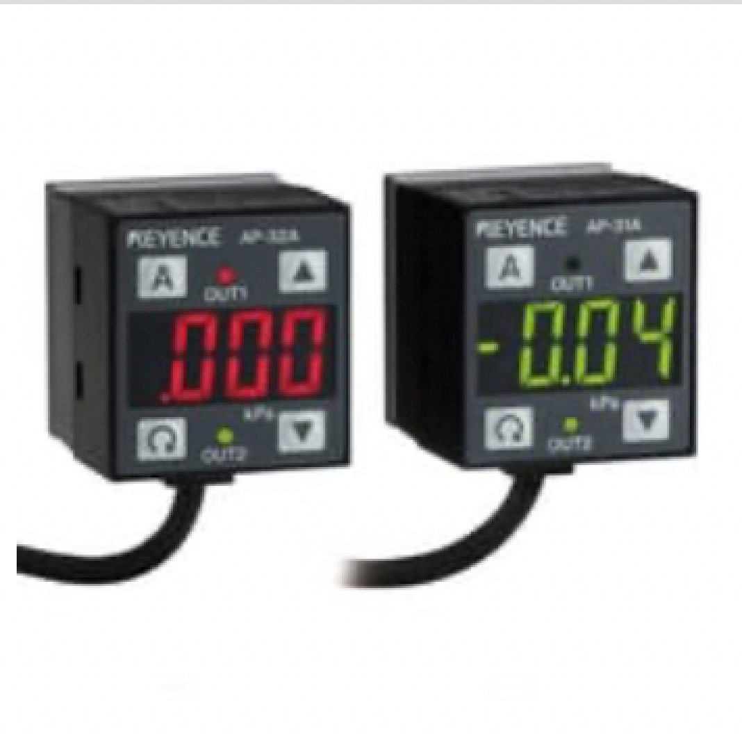 Keyence AP-33PA Pressure Sensor, Main Unit, Positive-Pressure Type, 1 Mpa, PNP, NEW - Image 1