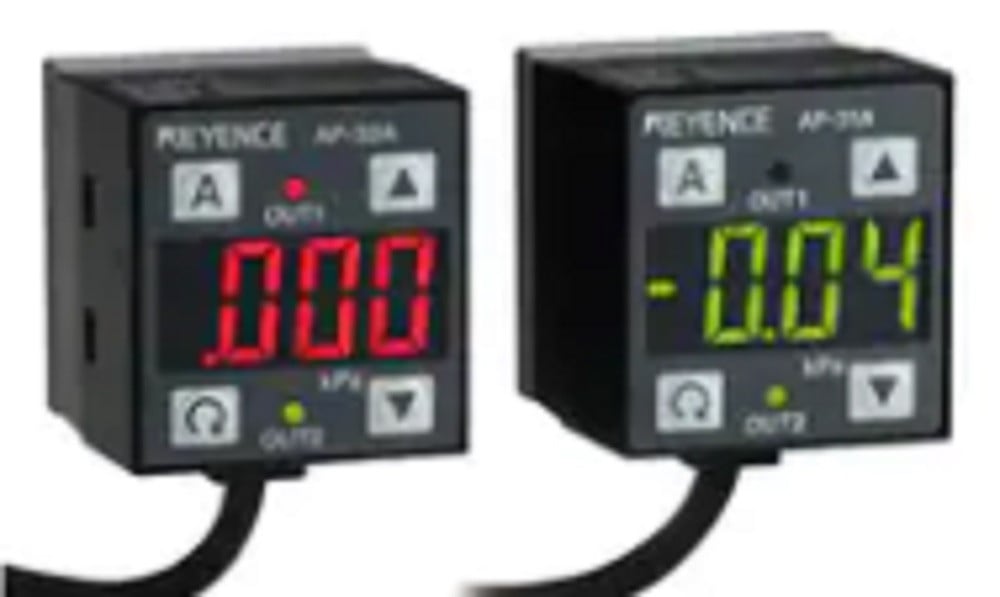Keyence AP-33KP Two-Color Digital Display Pressure Process Sensor, Main Unt, PNP, NEW - Image 1