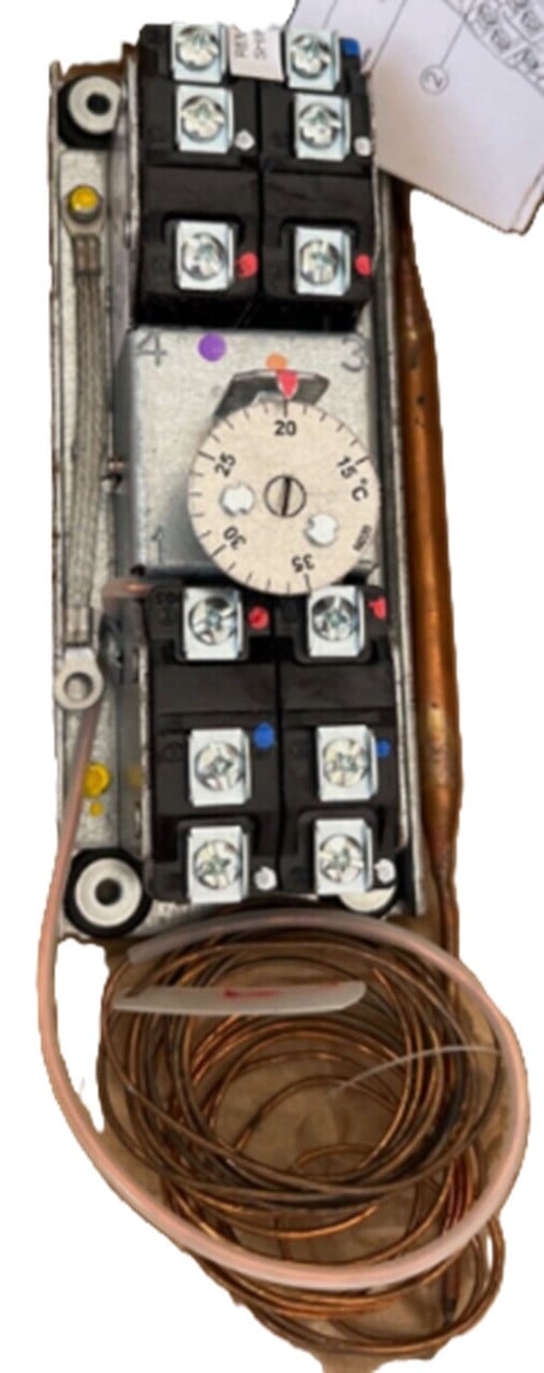 Johnson Controls A36AHA-9108 Thermostat Temperature Switch, 15/35 deg C, 4 Stage, NEW - Image 1