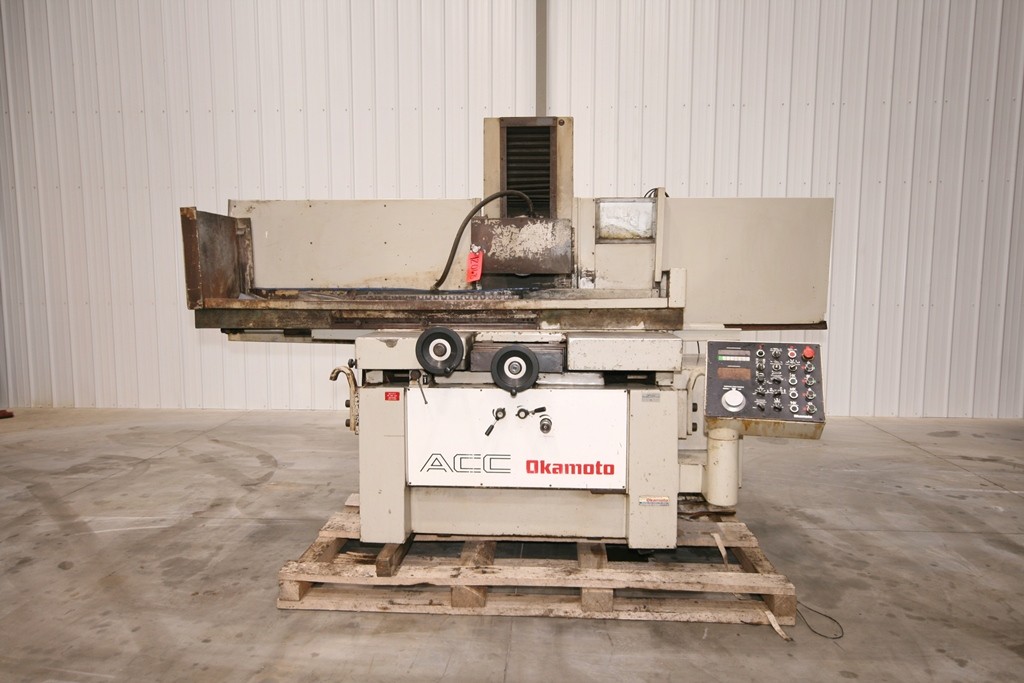 16" x 32" Okamoto #ACC-16.32DX, automatic hydraulic grinder, 14/12 x 1.5" x5" grinding wheel, #12068 - Image 1