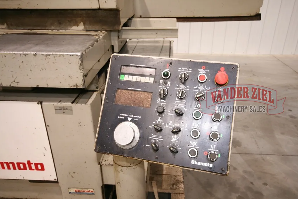 16" x 32" Okamoto #ACC-16.32DX, automatic hydraulic grinder, 14/12 x 1.5" x5" grinding wheel, #12068 - Image 7