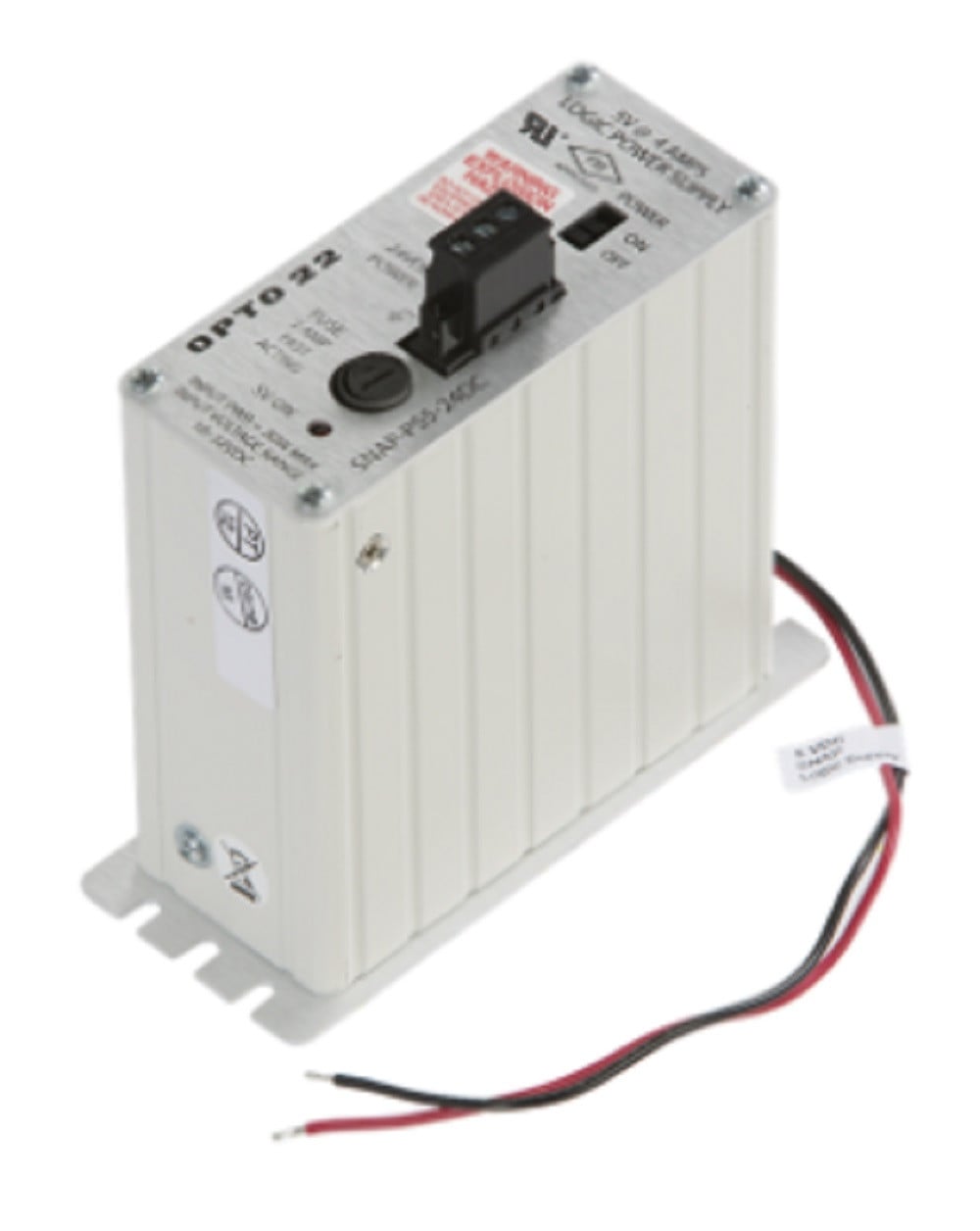 Opto 22 SNAP-PS5-24DC SNAP Power Supply, 24 VDC input, 5 VDC output, Refurbished - Image 1