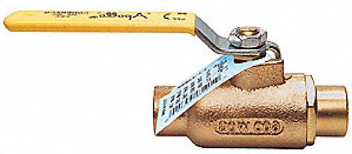 Apollo 70LF-208-01 Lead-Free Bronze Sweat x Sweat Ball Valve, Lever, 2" Pipe Sz, NEW - Image 1