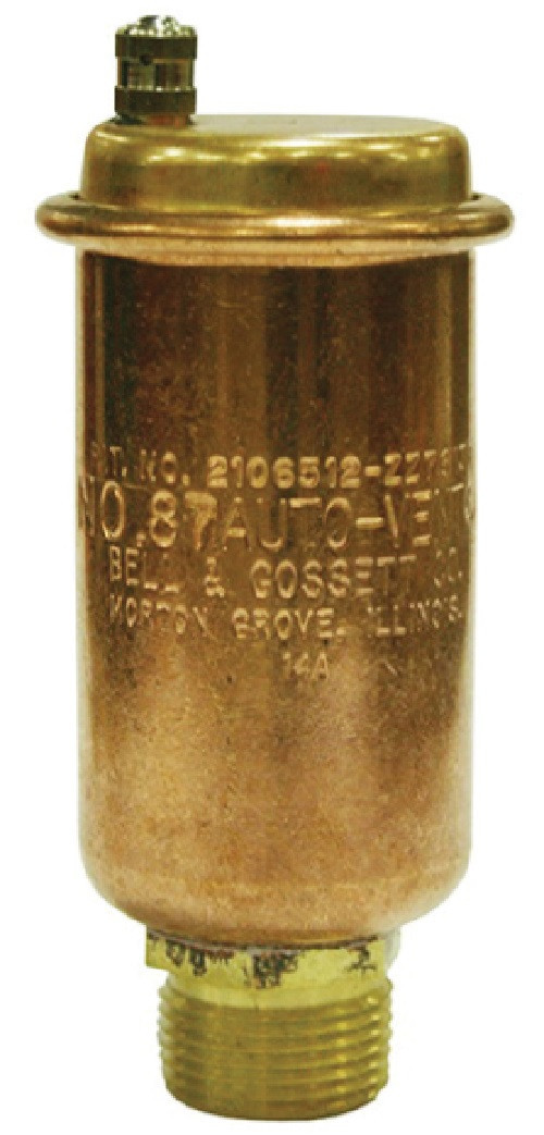 Bell and Gossett ITT 113021 Type 87, Automatic Air Vent, 1/2" F x 3/4" M Conn, NEW - Image 1