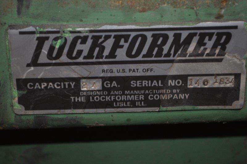 14 Stand, Lockformer Duplex, 1.25"shaft, 4" roll space, 24 ga.capacity, s/n #1401834 - Image 6