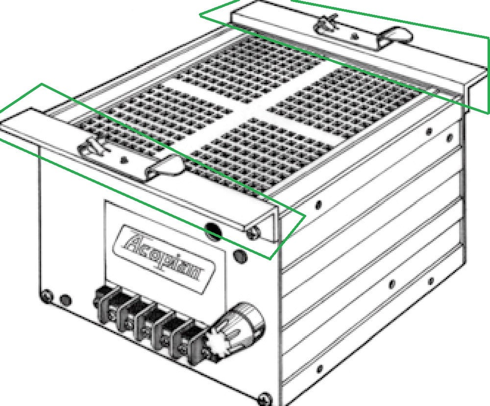 Acopian GH35DIN DIN Rail Mounting Kit for Gold Box Power Supply, NEW - Image 1