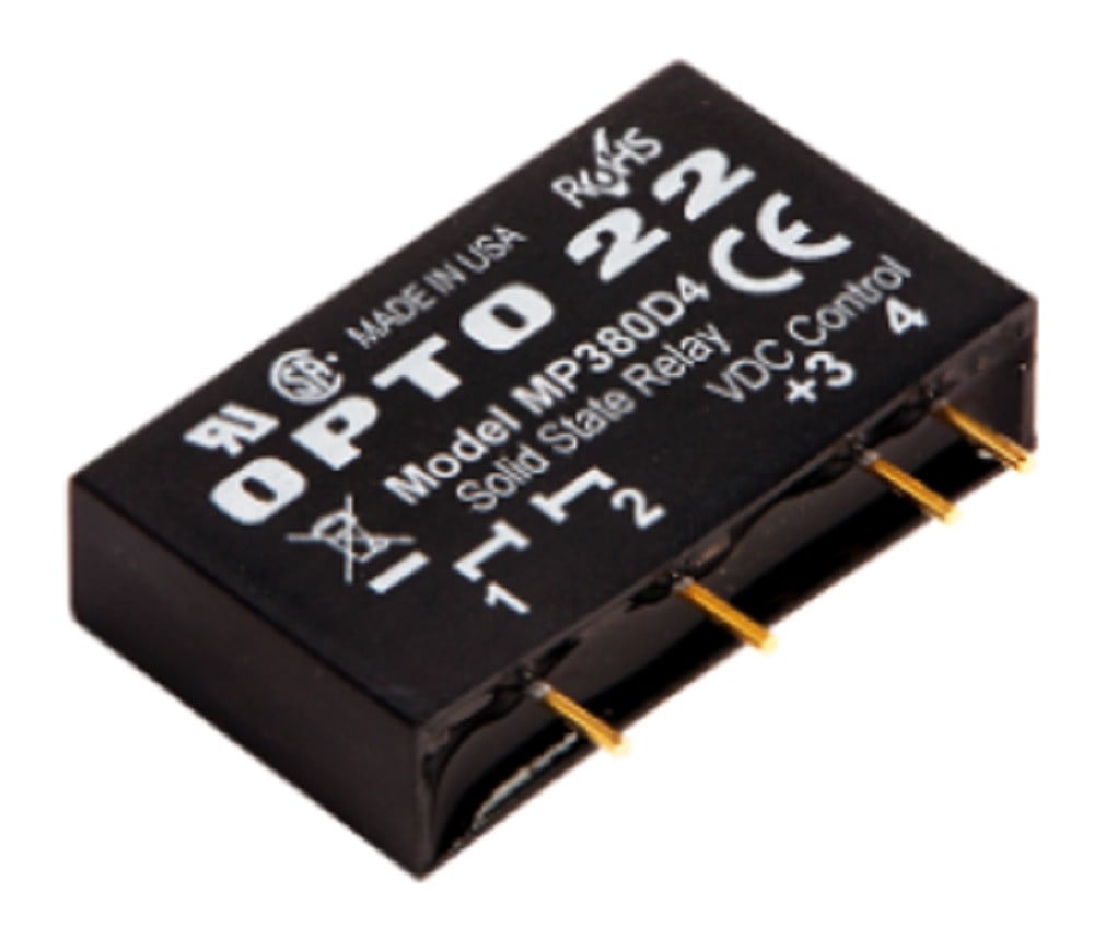 Opto 22 MP380D4 MP Model, 380 VAC, 4 Amp, DC Control Solid State Relay SSR, NEW - Image 1