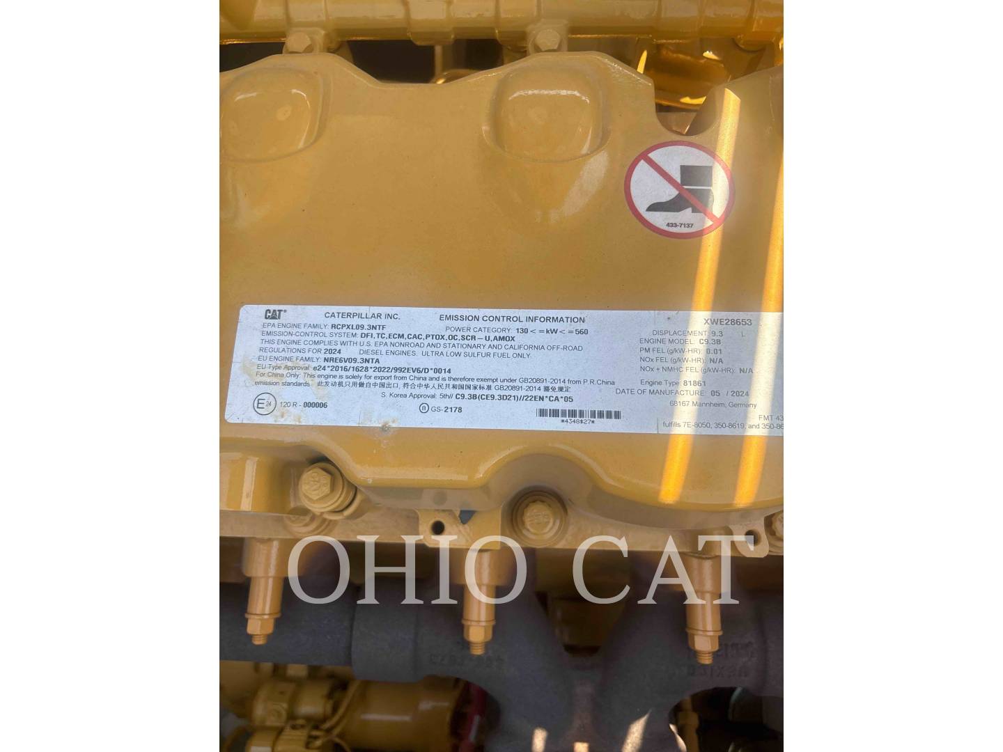 Caterpillar 340 08 TCS, 1063 hours, S/N: EFH20611, 2024 - Image 8