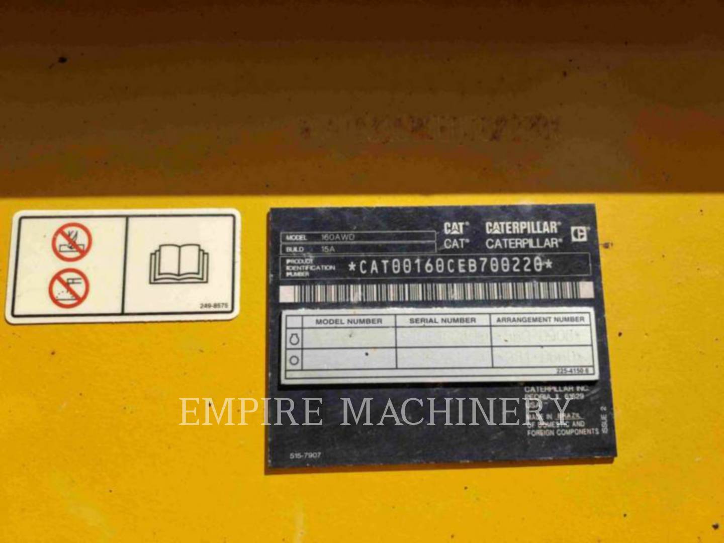 Caterpillar 160 AWD, Motor Grader, 3779 hours, S/N: EB700220, 2021 - Image 4