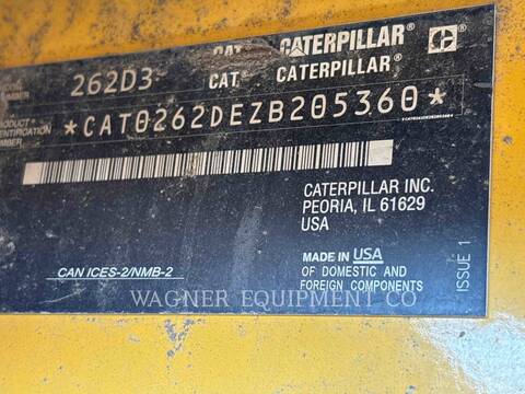 Cat 262D3, Skid Steer Loader, 4276 hours, S/N: ZB205360, 2022 - Image 6