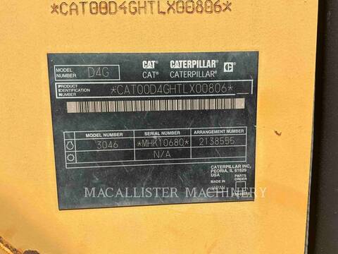 Caterpillar D4GLGP, 4510 hours, S/N: TLX00806, 2005 - Image 6