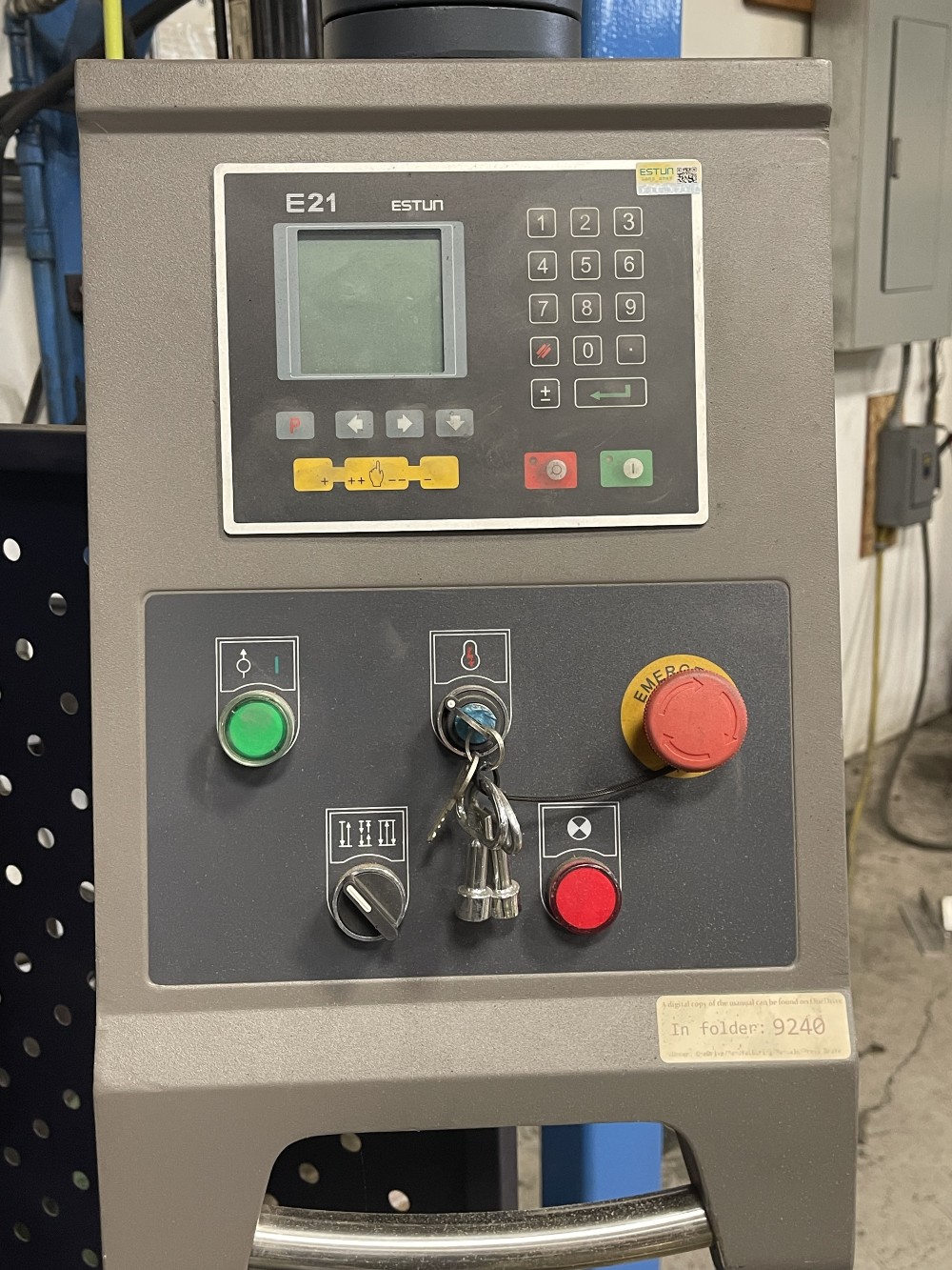 Sanco #WC67Y-40/1600, press brake, Estun E21 digital controller, 2022 - Image 2