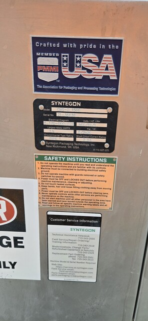 Syntegon #CBS-D, Bag Sealing machine, New Surplus - Image 2