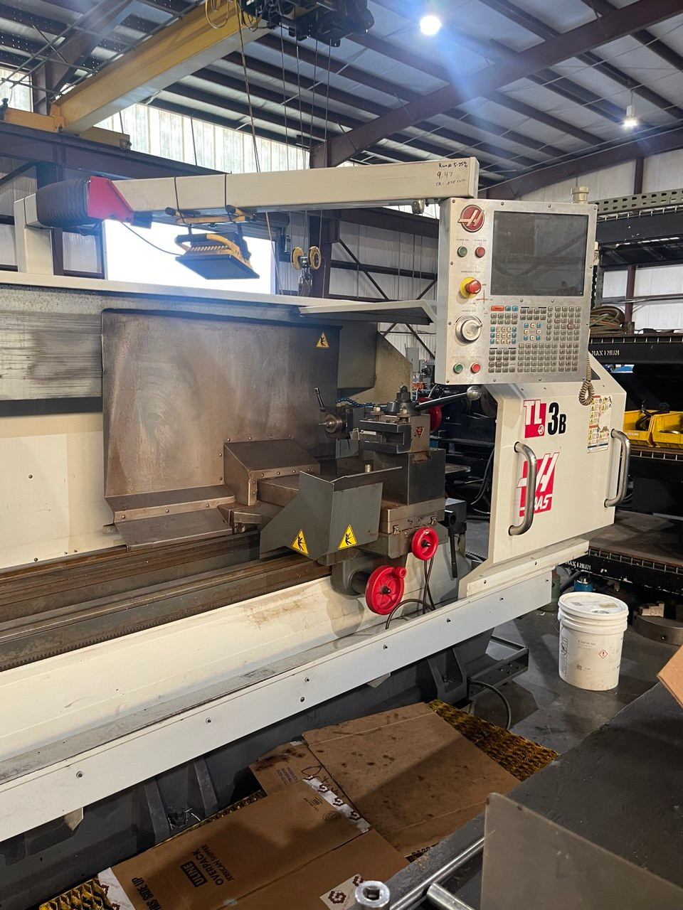 Haas #TL-3B, CNC lathe, 30" swing, 60" centers, 8.5" big bore, 25" chuck, 30 HP, 1825 feed hours, 2012 - Image 5