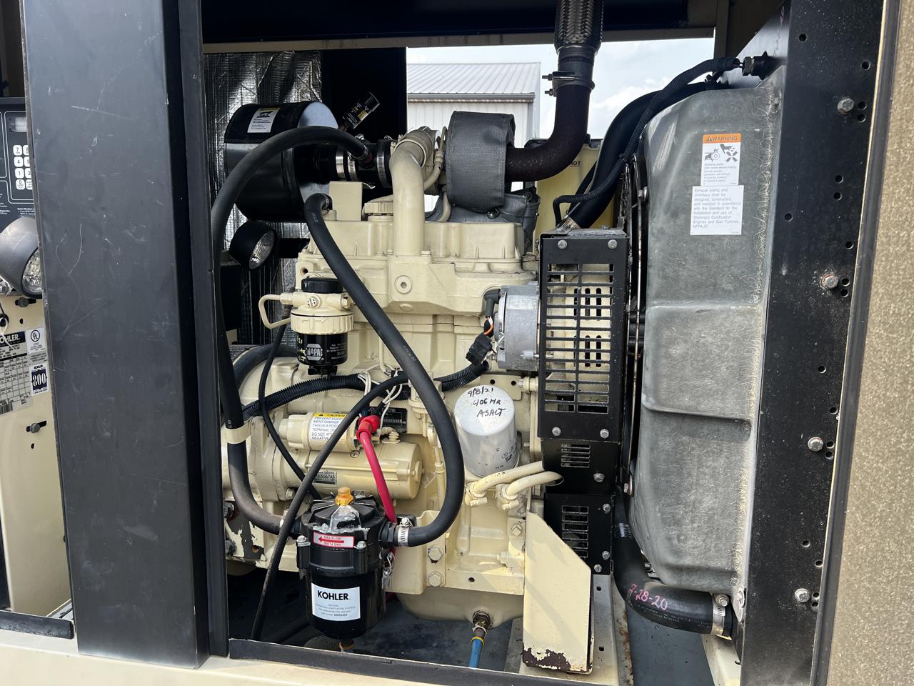 30 KW Kohler #30REOZJB, Diesel Generator Set, 120/240 Volts, 1800 RPM, 2.9 liter John Deere engine, circuit - Image 9